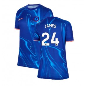 Chelsea Reece James #24 Dámské Domácí Dres 2024-25 Krátký Rukáv